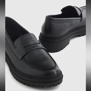 Quince Italian Leather Lug Sole Loafers